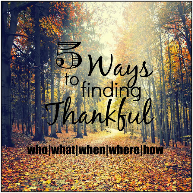 5 Ways to Finding Thankful + Giveaway