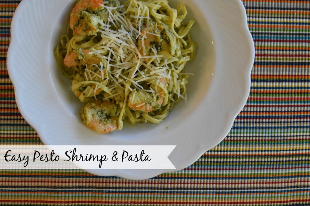 Pesto Shrimp & Pasta - The Queen in Between