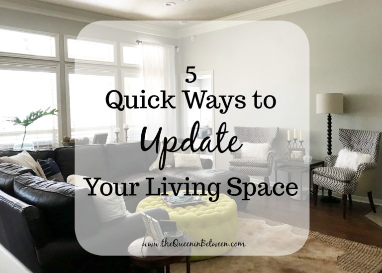 5 Quick Ways to Update Your Living Space #homeinspiration #homedecor