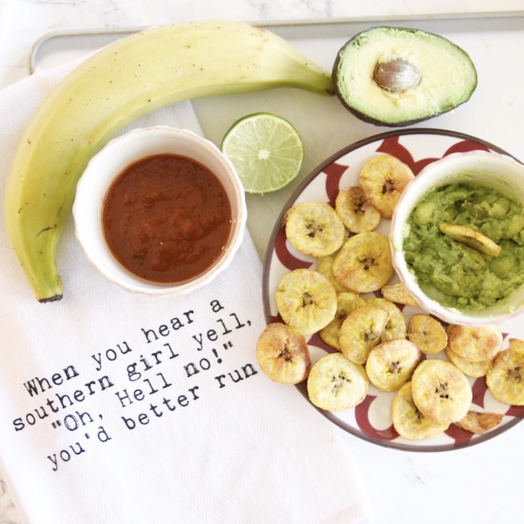 Favorite Snack - Plantains and Guacamole