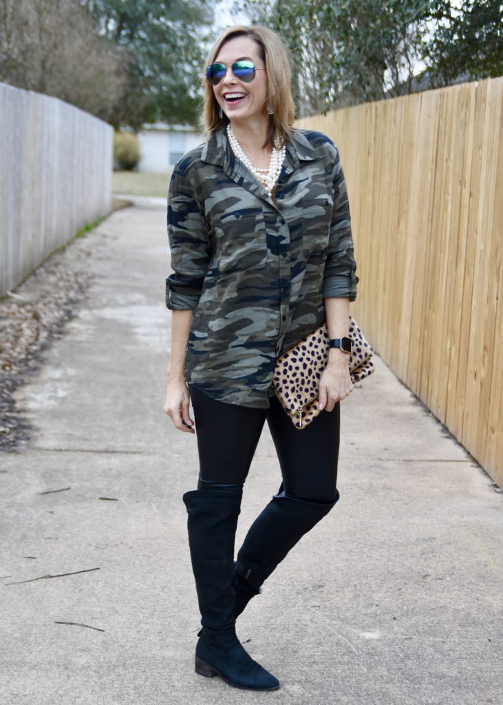 Camo + Faux Leather 