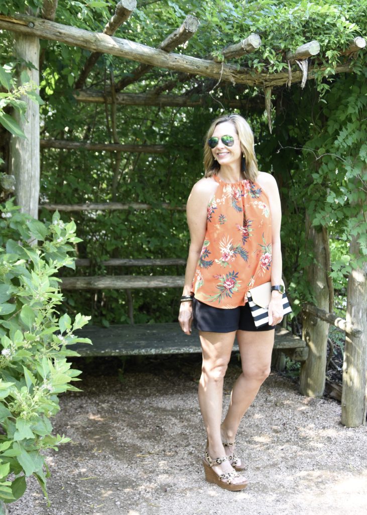 Tropical Top #patternmixing #summerstyle