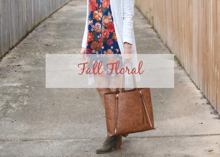 Fall Floral Dress #fallstyle #loftstyle