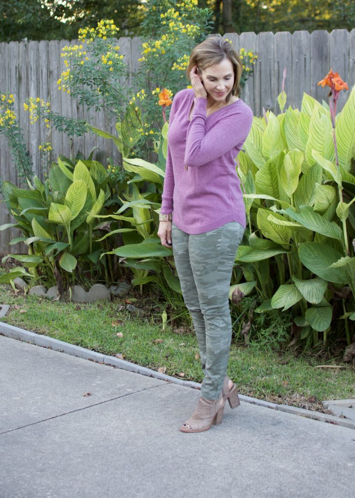 Lavender and Camo #fallstyle #loftstyle