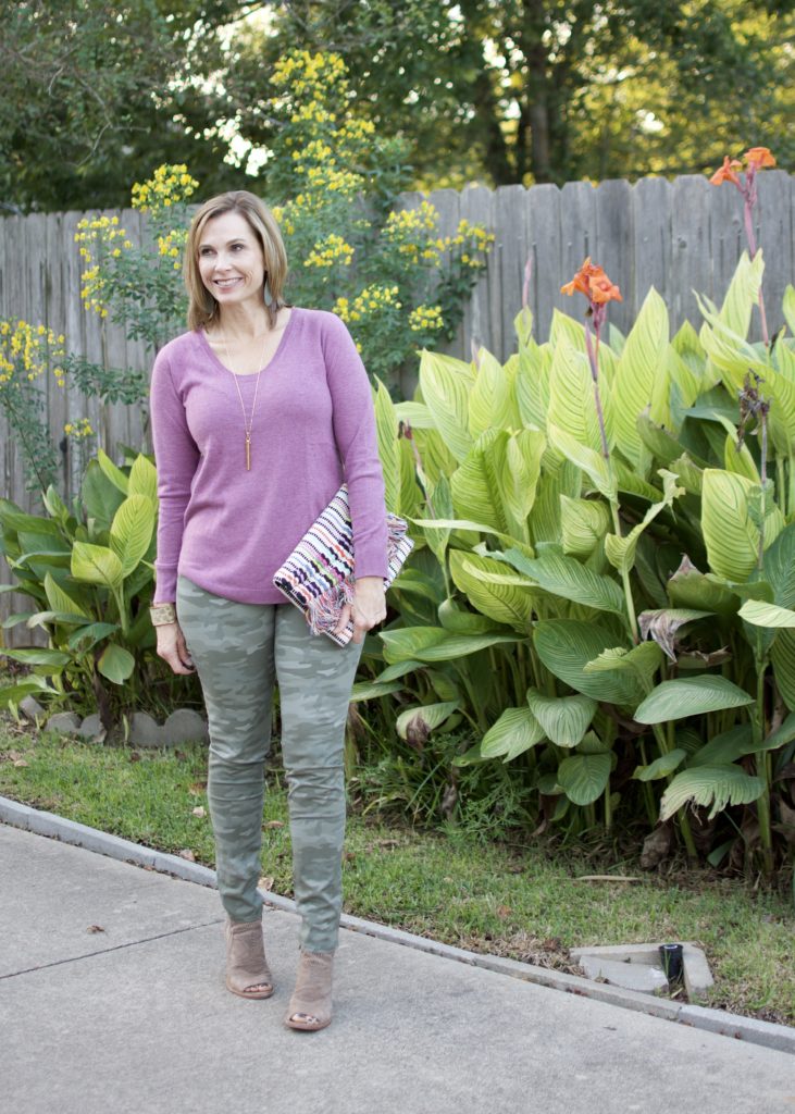 Lavender and Camo #fallstyle #loftstyle