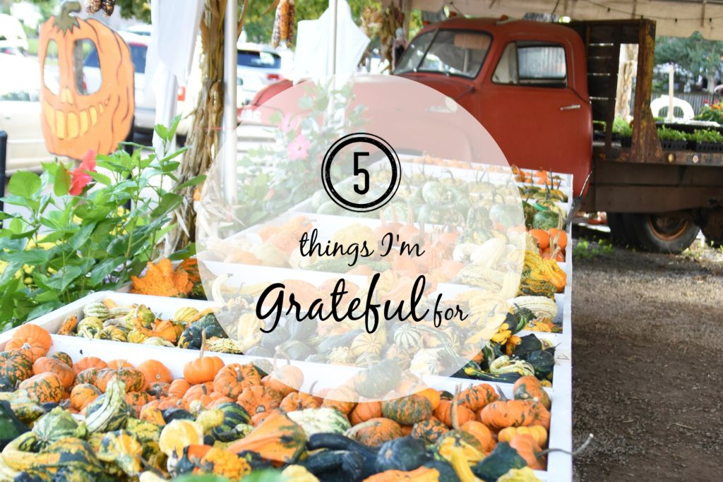 5 Things I'm Grateful For #optimismchallenge #grateful 