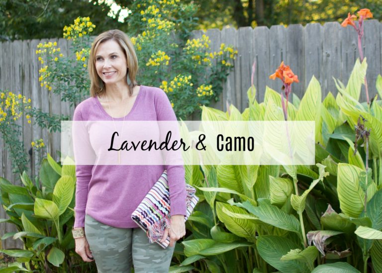 lavender & camo #loft #fallstyle