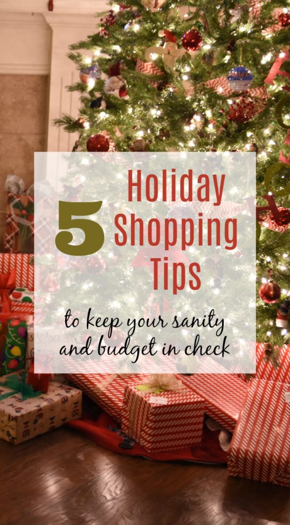 5 Holiday SHopping Tips #holidays