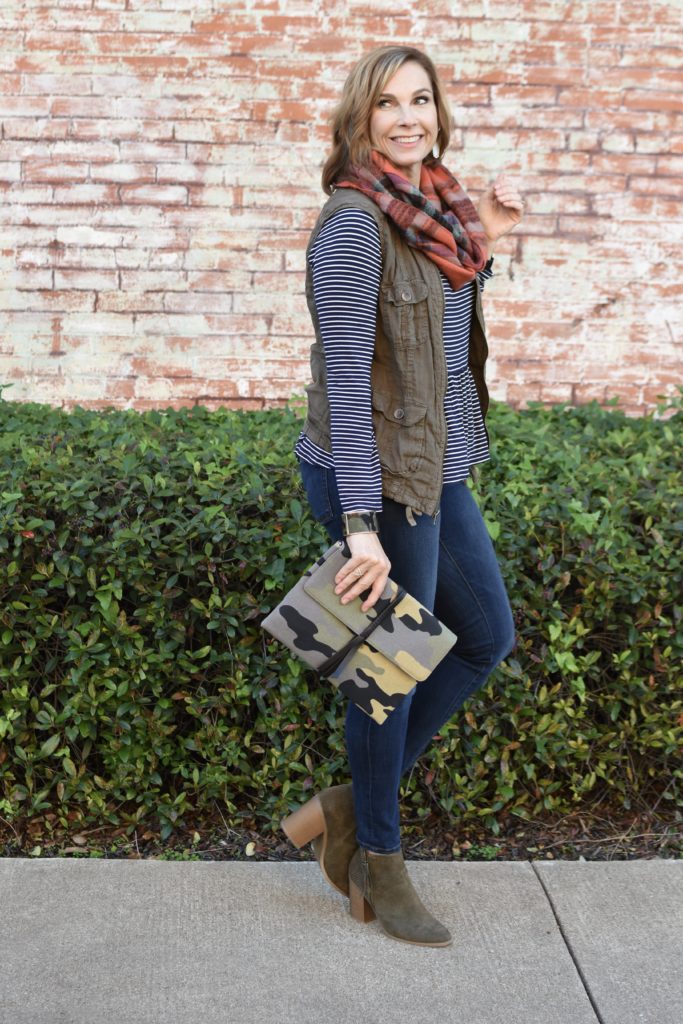 Stripes + Plaid #fallstyle #layers