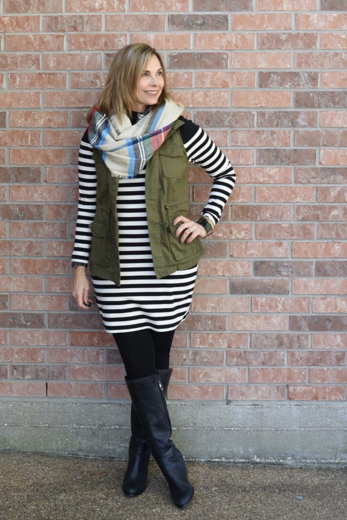 Stripes + Plaid #fallstyle #layers