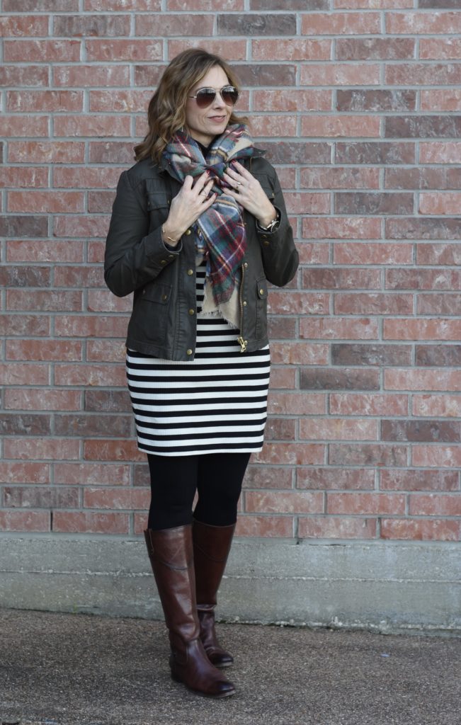 Stripes + Plaid #layers #winterstyle