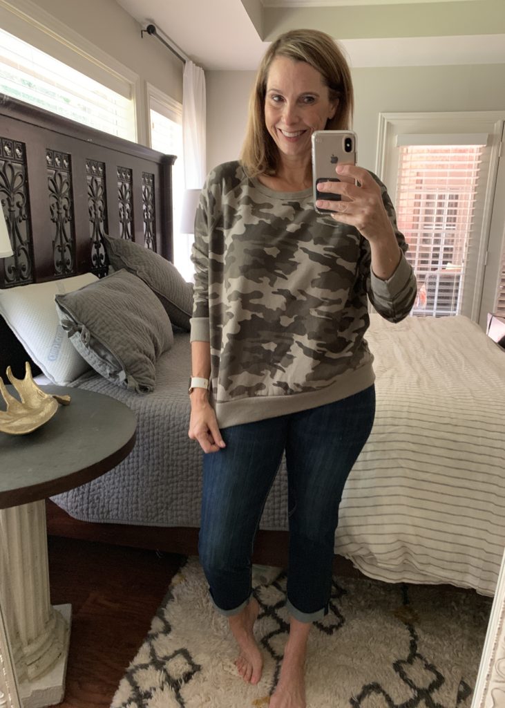 Target Try On - Camo Sweatshirt