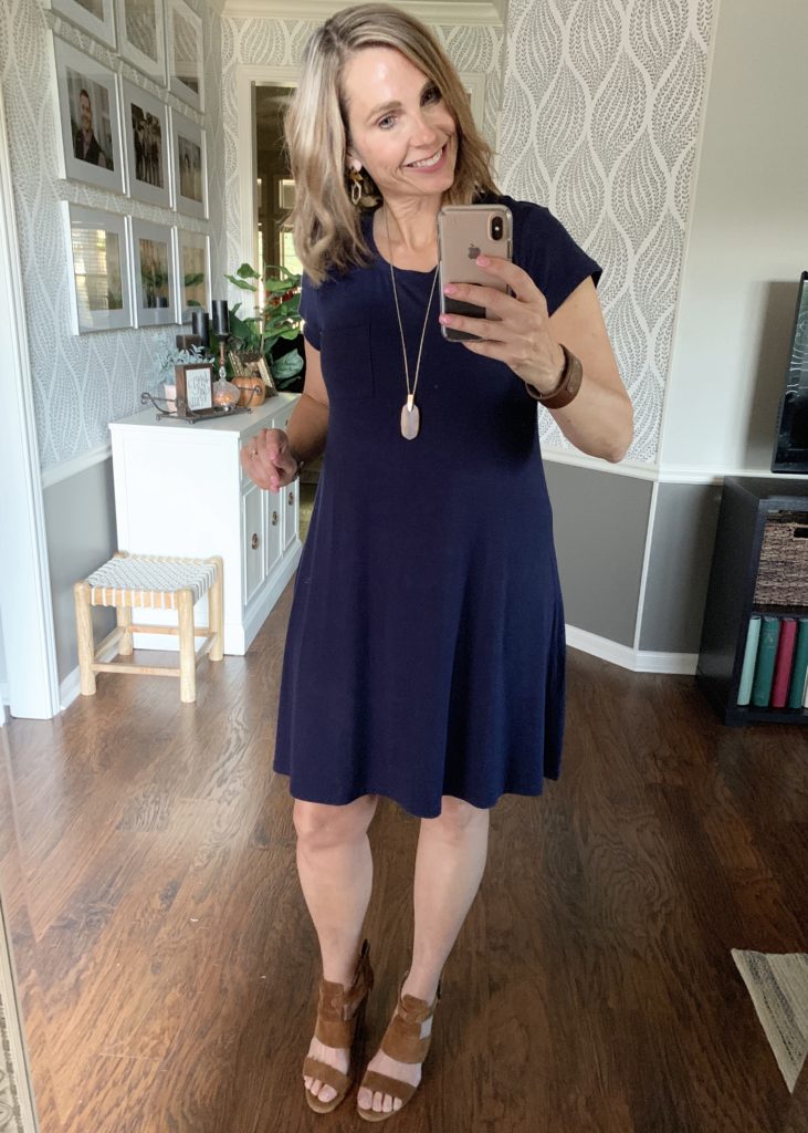 Stitch Fix Navy Swing Dress #Stitchfix #fashion