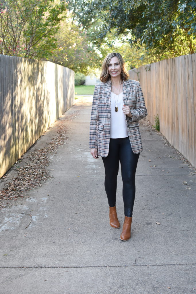 Faux Leather Leggings #fallstyle 