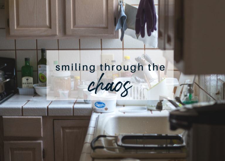 Smiling through the chaos #momlife