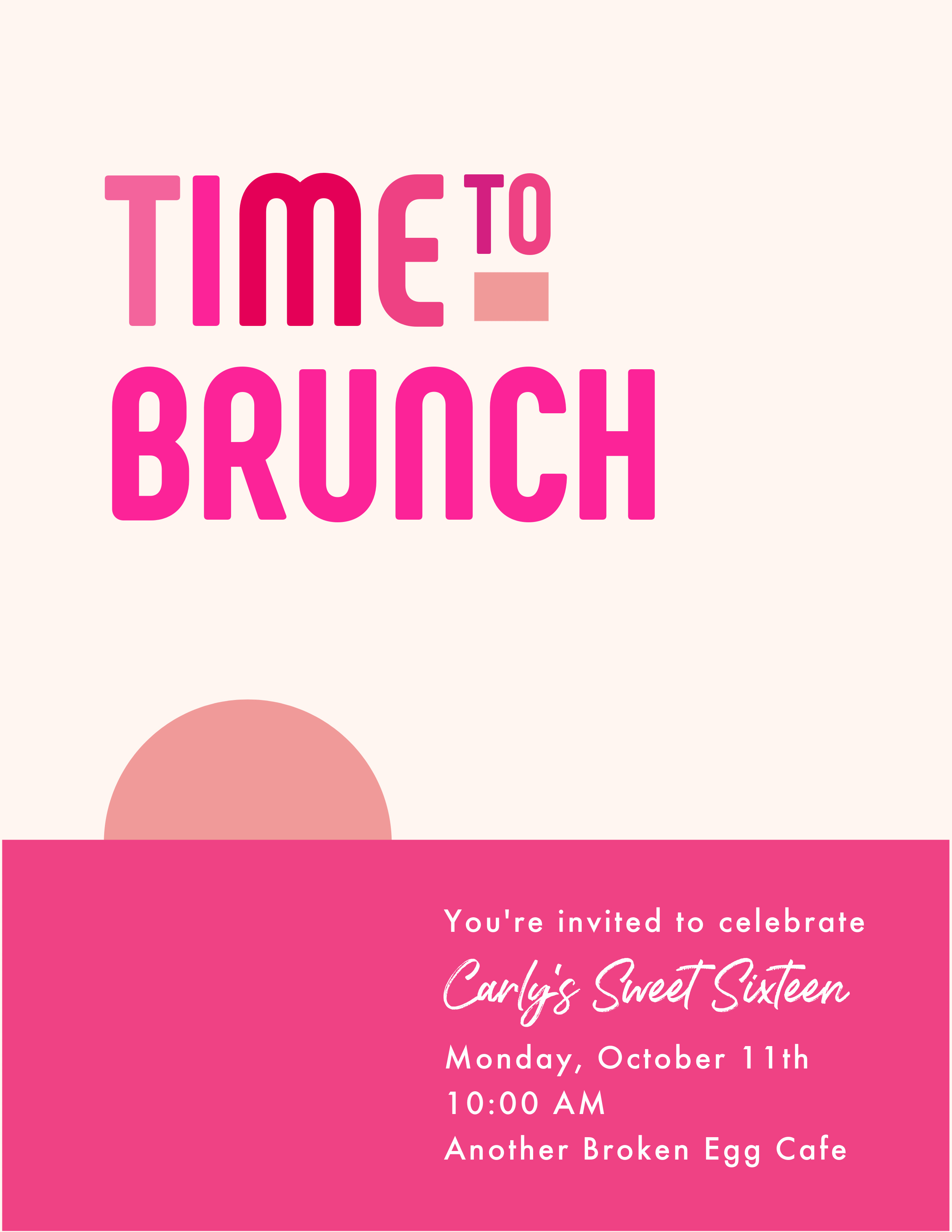 Brunch invitiatiion #brunch #invite