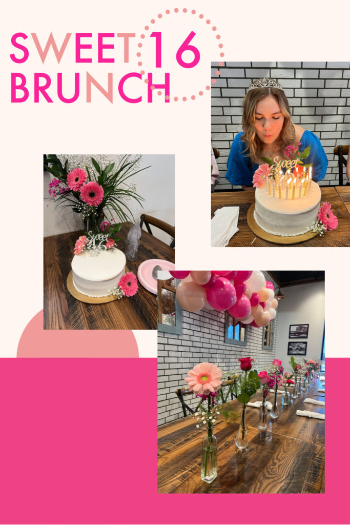 Sweet 16 Birthday Brunch #birthday #birthdayparty #brunch