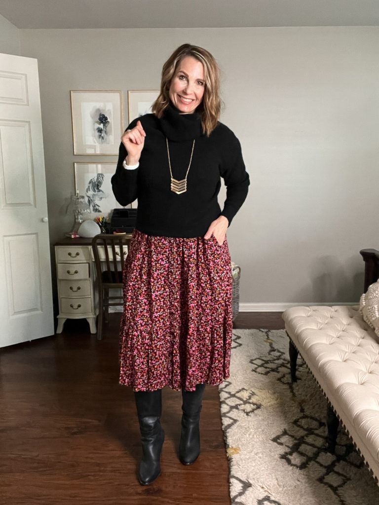 Fall Floral Dress 5 Ways - The Queen In Between