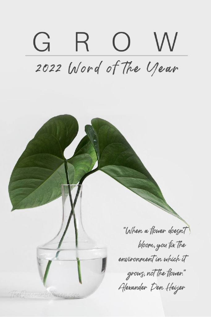 2022 Word of the Year #grow #inspiration #wordoftheyear