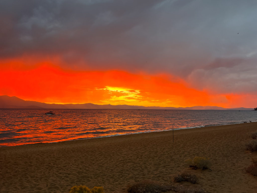 Sunset in Edgewood #laketahoe